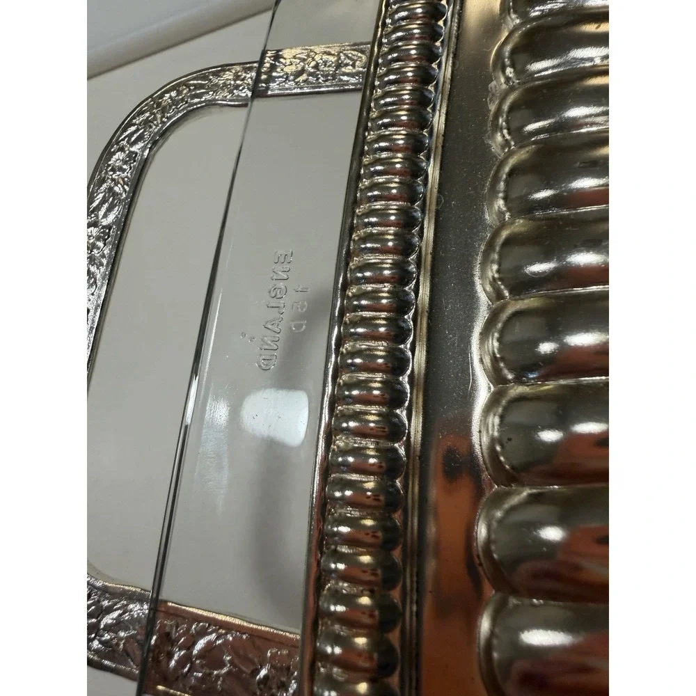 Royal Warwick Silverplated Pyrex Serving Dish